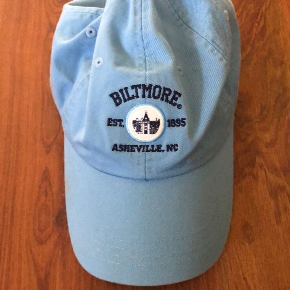 Biltmore Asheville, North Carolina light blue baseball cap